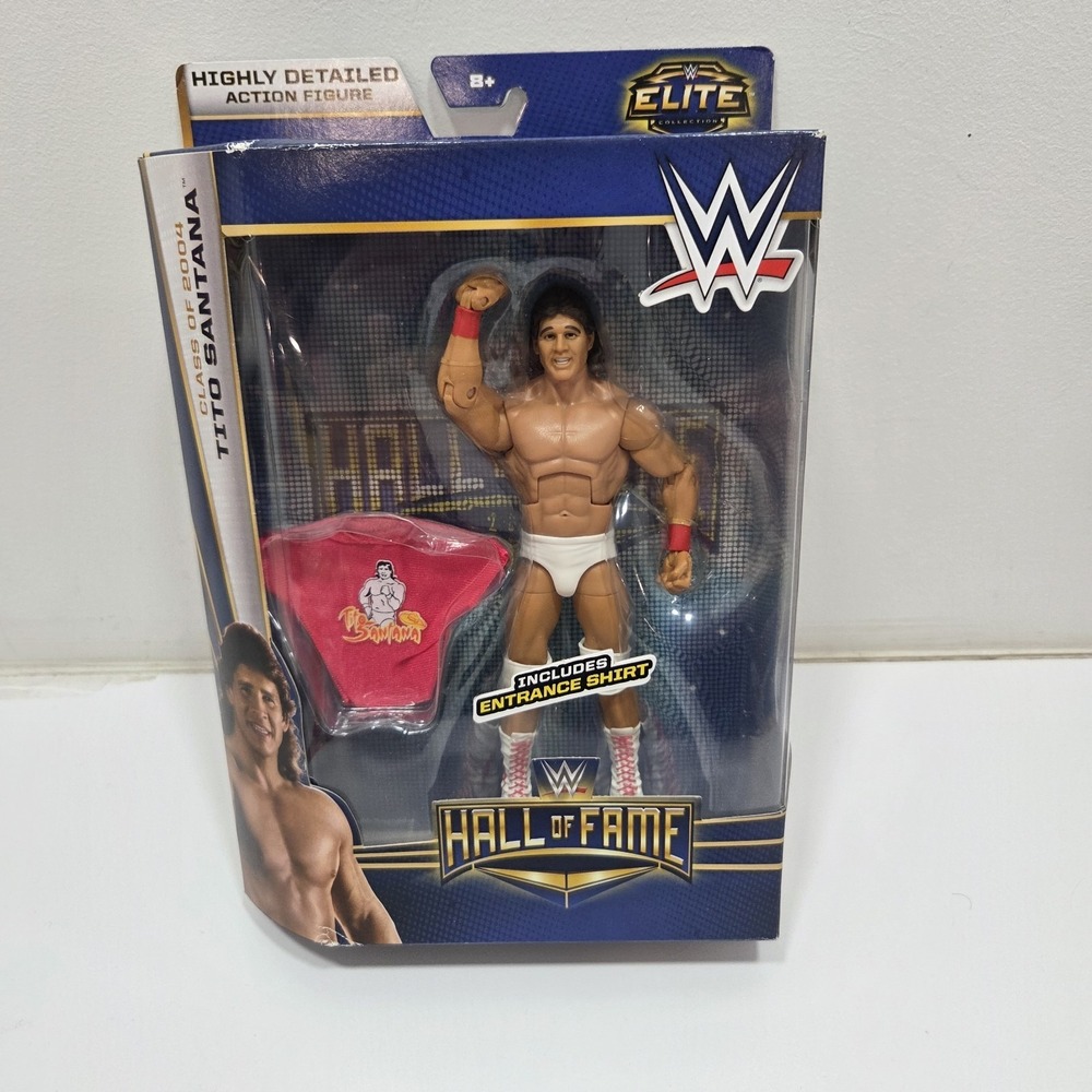 WWE ELITE COLLECTION HALL OF FAME CLASS‎ OF 2004 TITO SANTANA 6" ACTION FIG- NIB